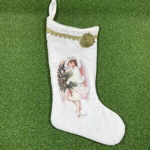 Vintage Rennoc Angel Christmas Stockings Victorian Cottage Decor